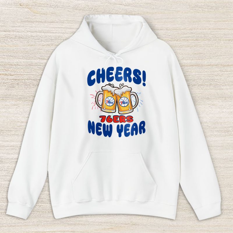 Philadelphia 76ers Happy New Year NBA Gift For Fan Hello 2025 Unisex Hoodie TAH24040