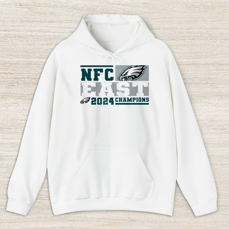 Philadelphia Eagles 2024 Nfc East Division Champions Locker Room Trophy Unisex Hoodie TAH25097