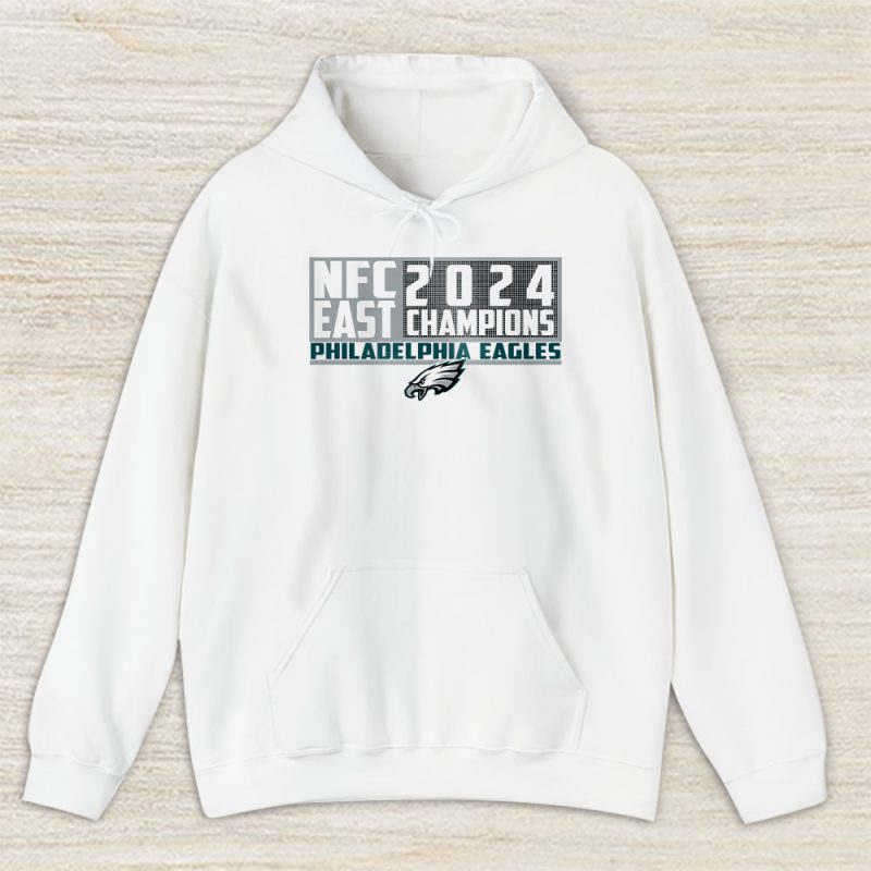 Philadelphia Eagles 2024 Nfc East Division Champions Locker Room Trophy Unisex Hoodie TAH25098