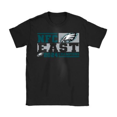 Philadelphia Eagles 2024 Nfc East Division Champions Locker Room Trophy Unisex T-Shirt Cotton Tee TAT25097