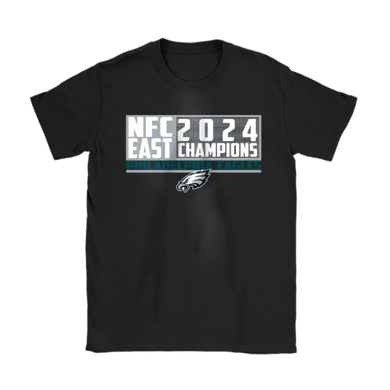 Philadelphia Eagles 2024 Nfc East Division Champions Locker Room Trophy Unisex T-Shirt Cotton Tee TAT25098