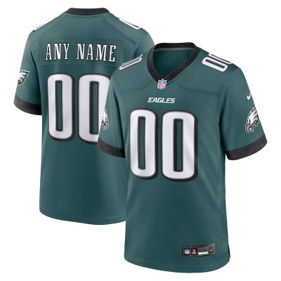 Philadelphia Eagles Custom Game Jersey - Midnight Green