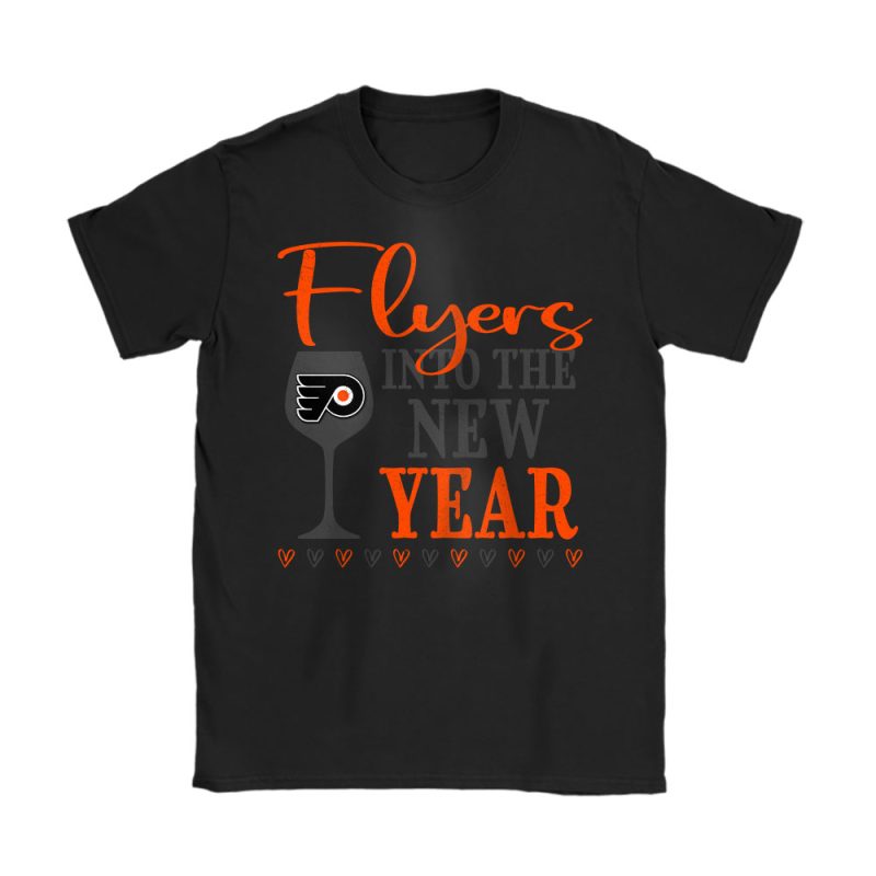 Philadelphia Flyers Happy New Year NHL Gift For Fan Cheers To A New Year Unisex T-Shirt Cotton Tee TAT24027