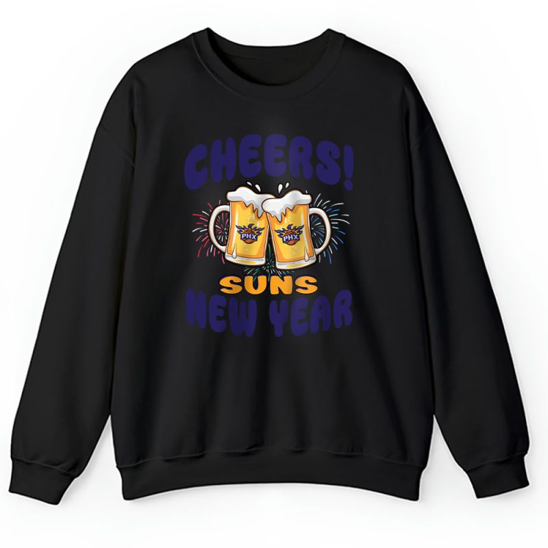 Phoenix Suns Happy New Year NBA Gift For Fan Hello 2025 Unisex Sweatshirt TAS24051