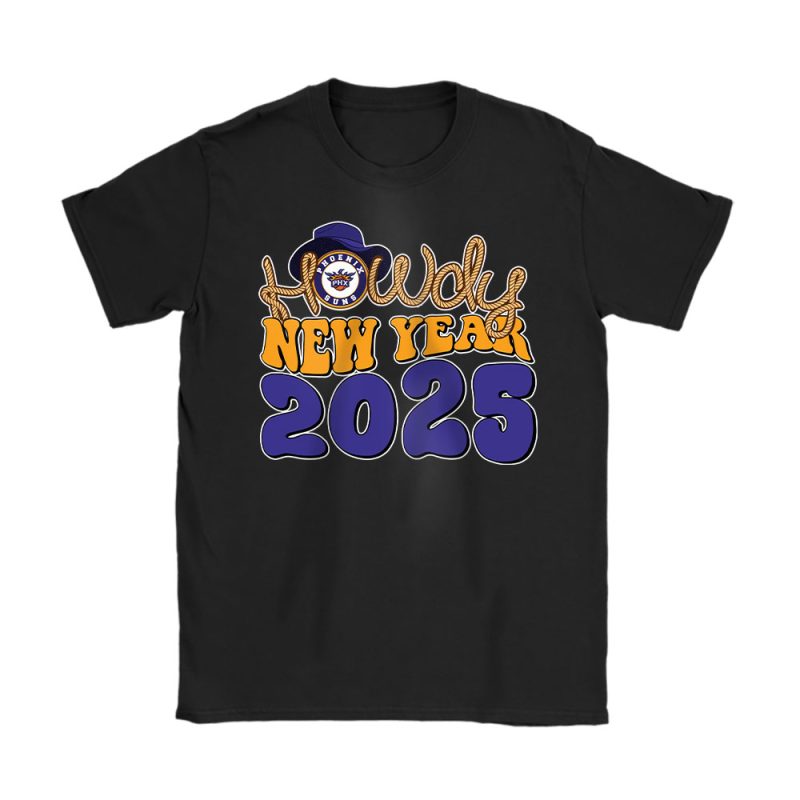 Phoenix Suns Happy New Year NBA Gift For Fan Unisex T-Shirt Cotton Tee TAT24055