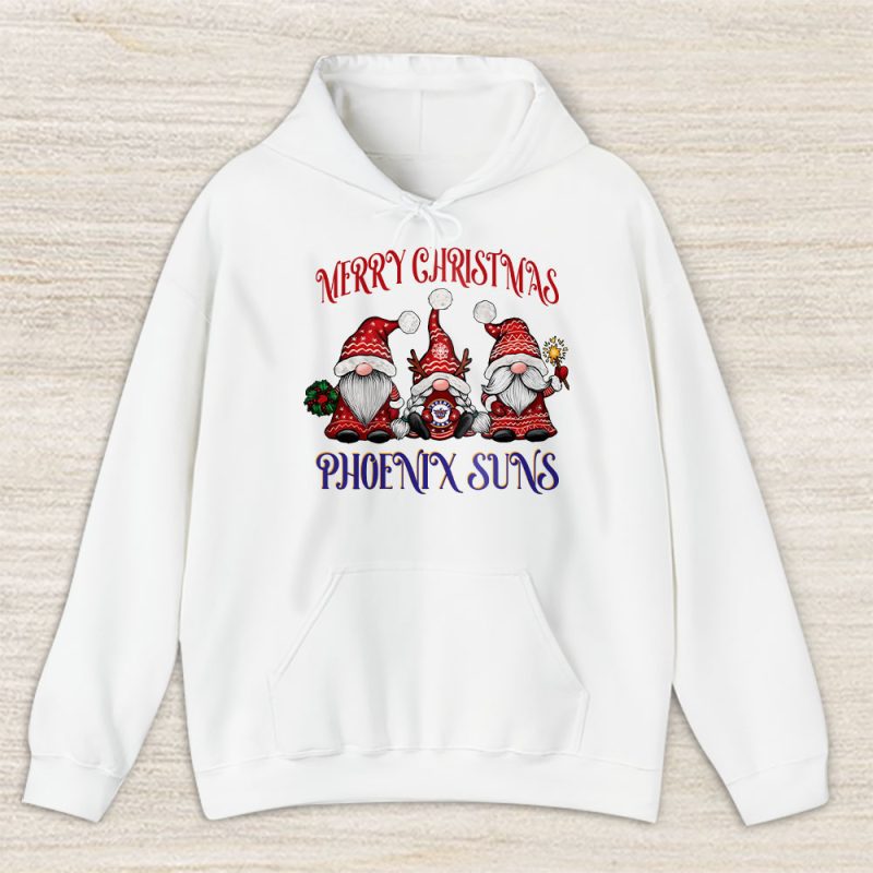 Phoenix Suns Merry Christmas NBA Gift For Fan Christmas Gnomes Unisex Hoodie TAH24288