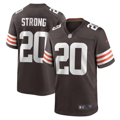 Pierre Strong Jr. Cleveland Browns Team Game Jersey - Brown