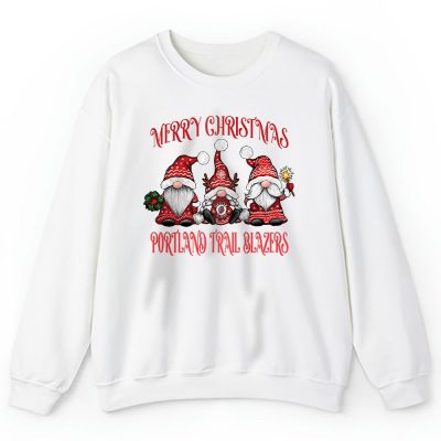 Portland Trail Blazers Merry Christmas NBA Gift For Fan Christmas Gnomes Unisex Sweatshirt TAS24290