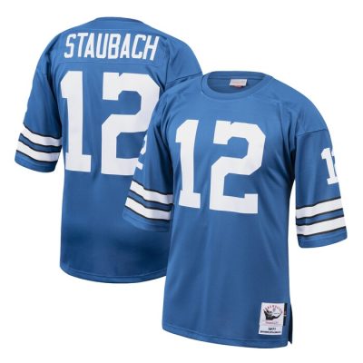 Roger Staubach Dallas Cowboys 1971 Throwback Retired Player Jersey - Royal