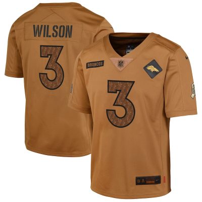 Russell Wilson Denver Broncos Salute To Service Limited Jersey - Brown