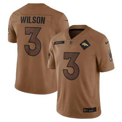 Russell Wilson Denver Broncos Salute To Service Limited Jersey - Brown