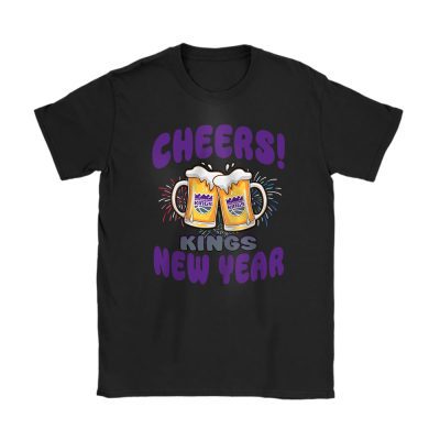 Sacramento Kings Happy New Year NBA Gift For Fan Hello 2025 Unisex T-Shirt Cotton Tee TAT24082