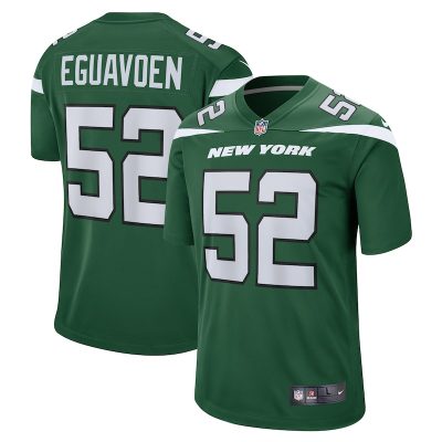 Sam Eguavoen New York Jets Game Jersey - Gotham Green