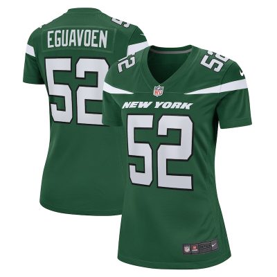 Sam Eguavoen New York Jets Women Game Jersey - Gotham Green