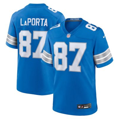 Sam LaPorta Detroit Lions Game Jersey - Blue