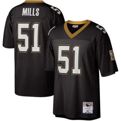 Sam Mills New Orleans Saints Legacy Replica Jersey - Black