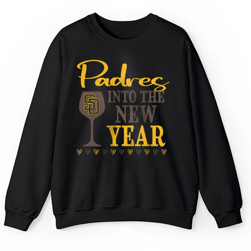 San Diego Padres Happy New Year MLB Gift For Fan Cheers To A New Year Unisex Sweatshirt TAS24095