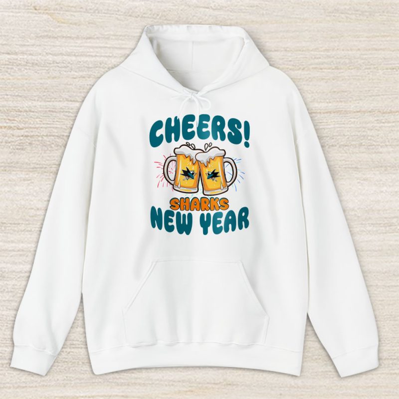 San Jose Sharks Happy New Year NHL Gift For Fan Hello 2025 Unisex Hoodie TAH24131