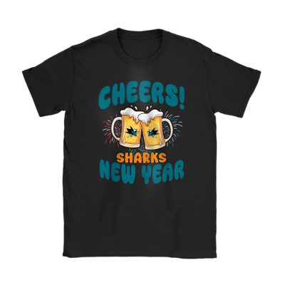 San Jose Sharks Happy New Year NHL Gift For Fan Hello 2025 Unisex T-Shirt Cotton Tee TAT24131