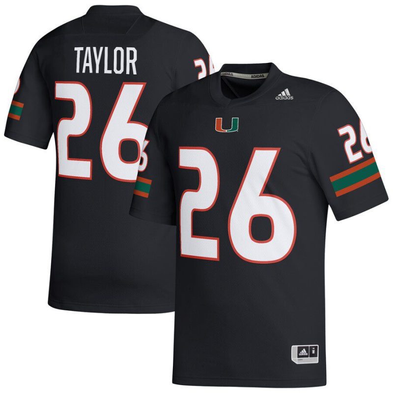 Sean Taylor Miami Hurricanes Retired Football Player Jersey - Black