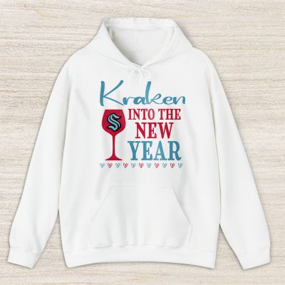 Seattle Kraken Happy New Year NHL Gift For Fan Cheers To A New Year Unisex Hoodie TAH24113