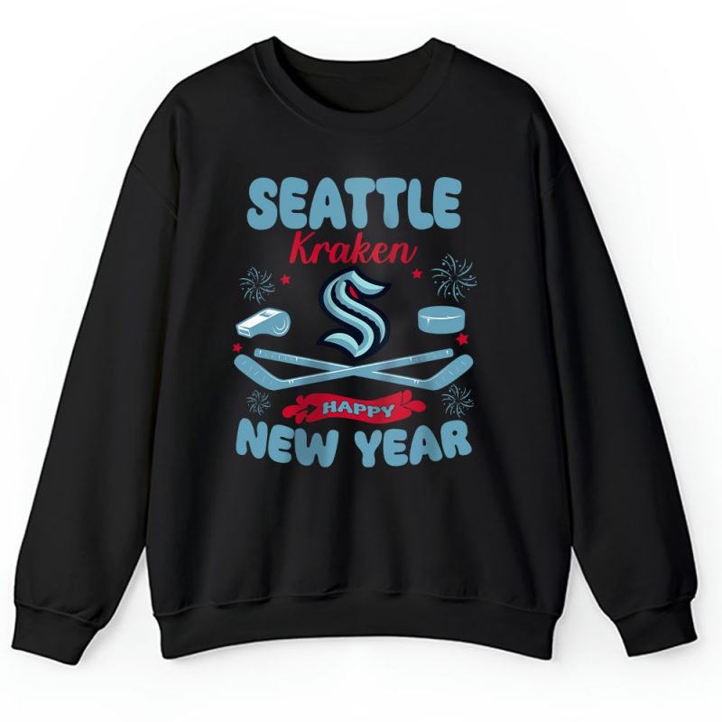 Seattle Kraken Happy New Year NHL Gift For Fan Unisex Sweatshirt TAS24117