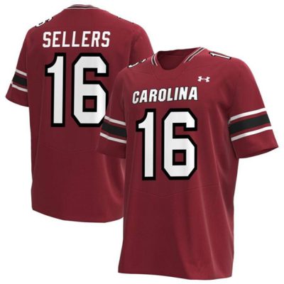 South Carolina Fighting Gamecocks #16 Garnet Stitched Jersey