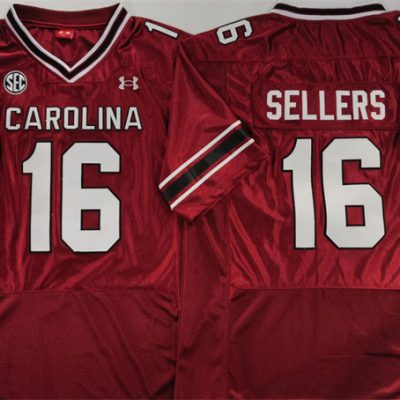 South Carolina Fighting Gamecocks #16 LaNorris Sellers Garnet Stitched Jersey