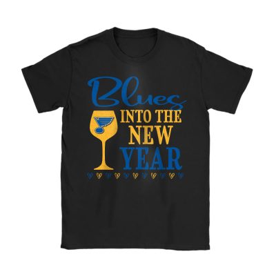 St. Louis Blues Happy New Year NHL Gift For Fan Cheers To A New Year Unisex T-Shirt Cotton Tee TAT24143