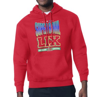 Super Bowl LIX Super Bowl Graphic Fleece Hoodie - Red