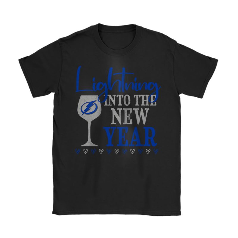 Tampa Bay Lightning Happy New Year NHL Gift For Fan Cheers To A New Year Unisex T-Shirt Cotton Tee TAT24162