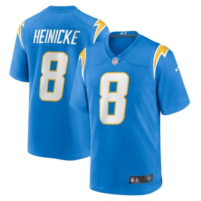 Taylor Heinicke Los Angeles Chargers Team Game Jersey - Powder Blue