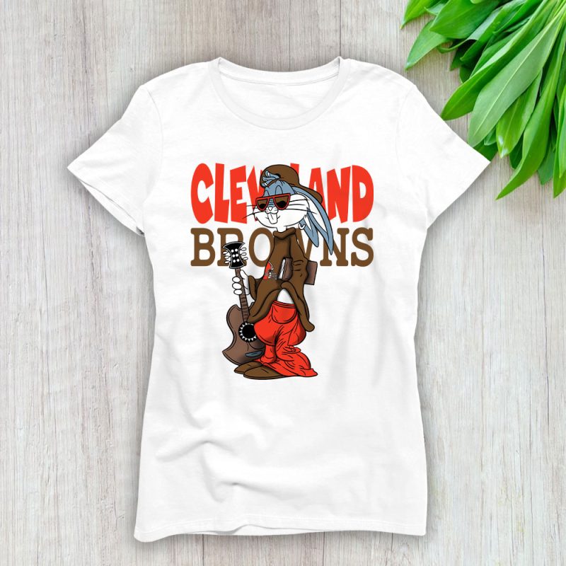 Team Cleveland Browns Funny Team NFL Gift For Fan Lady T-Shirt Women Tee LTL25034