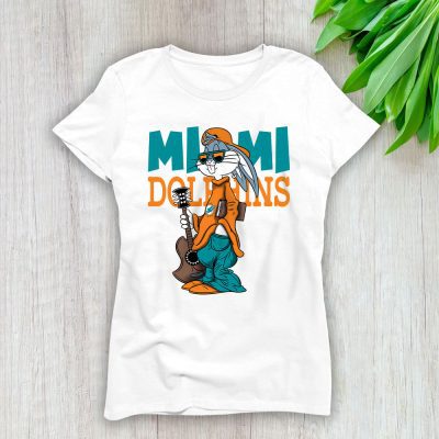 Team Miami Dolphins Funny Team NFL Gift For Fan Lady T-Shirt Women Tee LTL25058