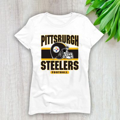 Team Pittsburgh Steelers American Football NFL Gift For Fan Lady T-Shirt Women Tee LTL25156