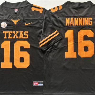 Tennessee Vols #16 Peyton Manning Black Stitched Jersey