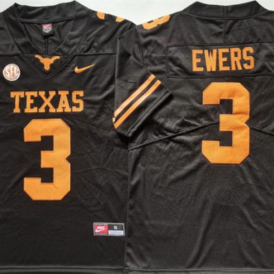 Tennessee Vols #3 Quinn Ewers Black Stitched Jersey