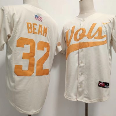 Tennessee Volunteers #32 Drew Beam White Stitched Jersey