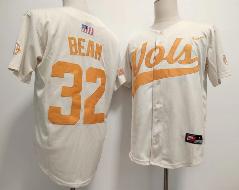 Tennessee Volunteers #32 Drew Beam White Stitched Jersey