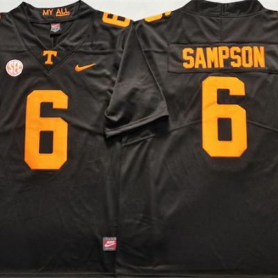 Tennessee Volunteers #6 Dylan Sampson Black Stitched Jersey