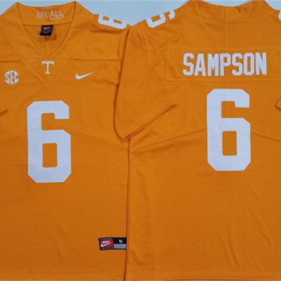 Tennessee Volunteers #6 Dylan Sampson Orange Stitched Jersey