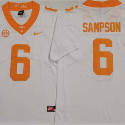 Tennessee Volunteers #6 Dylan Sampson White Stitched Jersey