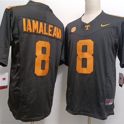 Tennessee Volunteers #8 Nico Iamaleava Black F.U.S.E Stitched Jersey