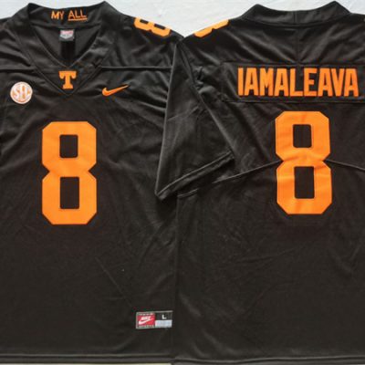 Tennessee Volunteers #8 Nico Iamaleava Black Stitched Jersey