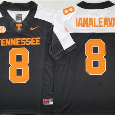 Tennessee Volunteers #8 Nico Iamaleava Black/White F.U.S.E. Stitched Jersey