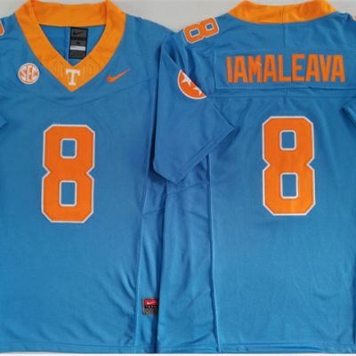 Tennessee Volunteers #8 Nico Iamaleava Blue F.U.S.E. Stitched Jersey