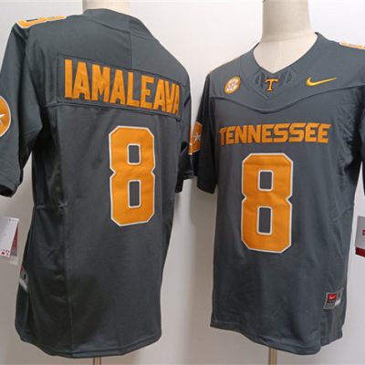 Tennessee Volunteers #8 Nico Iamaleava Grey F.U.S.E. Stitched Jersey