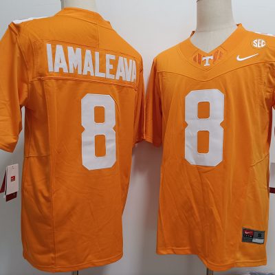 Tennessee Volunteers #8 Nico Iamaleava Orange F.U.S.E. Stitched Jersey