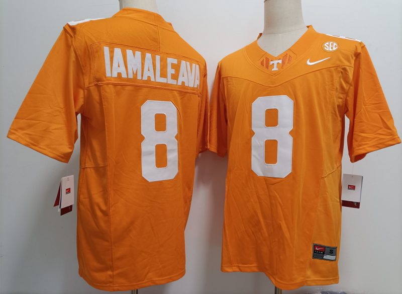 Tennessee Volunteers #8 Nico Iamaleava Orange F.U.S.E. Stitched Jersey