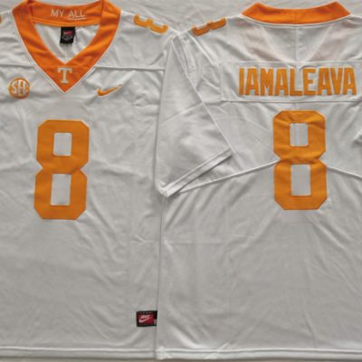 Tennessee Volunteers #8 Nico Iamaleava White Stitched Jersey